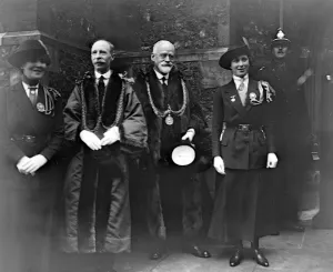 Princess Mary and the Girl Guides at Norwich 1920