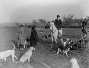 Princess Mary at a Hunt. Lt Col Seymour, the Master talking to some friends. 14