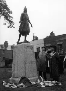 Princess Pocahontas statue unveiled at Gravesend. Gravesend, Kent: John S. Battle