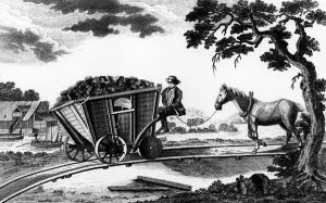 Fuel Prints: Print of Newcastle Coalwagon 1773 from Arts and Metiers