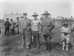 Private D Burke ( Canada ) wins the Kings prize at Bisley Hon Peter Larkin