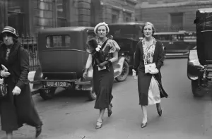 Private view day at the Royal Academy. Miss Betty Seymour Hicks and Lady Nuttall