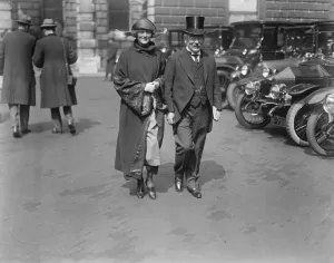 Feather Prints: Private View Day at the Royal Academy London Sir Gerald and Lady Ryan 28 April 1922
