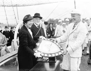 Prize Day on the HMS Worcester, the training ship of the Thames Nautical Training