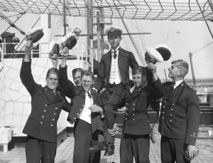 Prize Day on the HMS Worcester, the training ship of the Thames Nautical Training