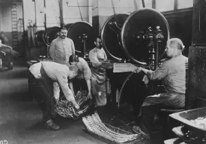 Finance Prints: Punched money for Germany, making metal money 10 December 1920