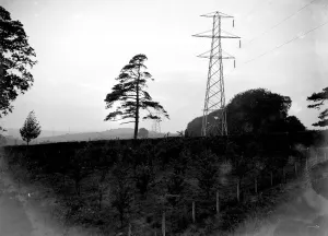 Pylons in Chelsfield, Kent. 1933
