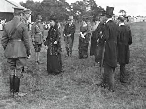 Uniform Collection: Queen Alexandra at the Royal Aircraft Factory, Farnborough, July 3rd, 1915, where