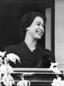Pearls Prints: Queen Elizabeth II gallant loser seen smiling in the Royal Box though her favoured
