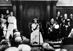 Queen Elizabeth II makes history as with the Duke of Edinburgh at her side she takes