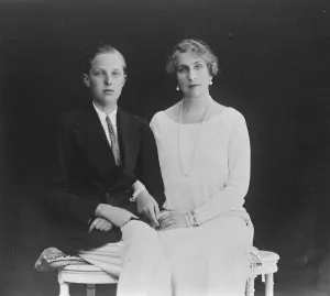 Prince Prints: The Queen of Spain and her eldest son. A new photograph of HM Queen Victoria Eugenia