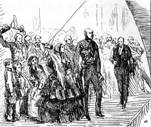 Engraving Prints: Queen Victoria christening the Royal Albert