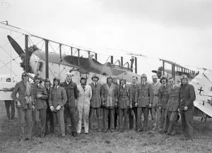 R A F No 600, City Of London Auxiliary Bomber Squadron at Tangmere, Sussex, England