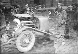 R Grant Ferris, Monte Carlo Rally driver. January 1935
