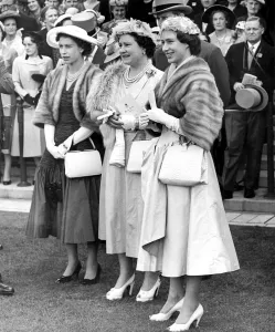 Hats Prints: Racing - Royal Ascot Meeting - Second Day H. M. The Queen with H. M. Queen Elizabeth
