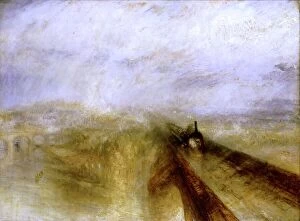 Transport Collection: Rain, Steam and Speed - 1844 Great Western Railway by Turner National Gallery Joseph