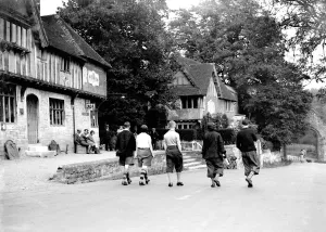 Walk Prints: Ramblers in Penshurst, Kent. 1933