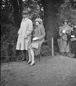 Event Prints: At the Ranelagh Horse and Polo Pony show - Captain Shedden and Lady Diana Shedden. 1929