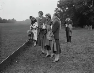 Event Prints: At the Ranelagh Horse and Polo Pony Show. Miss Dorothy Lawson, Mrs John Lawson