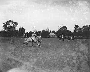 Polo Prints: Ranelagh - Lords versus Commons. Lord Digby ( Lords ) riding off an opponent. 23
