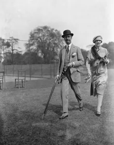 Umbrella Prints: At Ranelagh. Mr and Mrs Arthur West. 1926