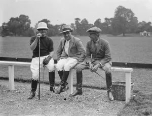 Ranelagh Polo club -County Polo Week W B Duckworth, Captain C M Barton and Major