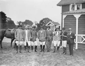 Polo Mallet Prints: Ranelagh Polo club - H J Sutton, Stanley Barton, Captain R R Smart, Captain Hon