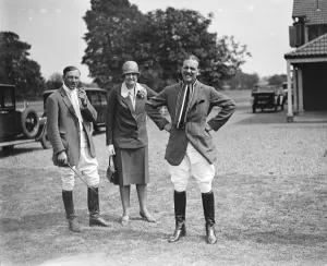 Riders Prints: Ranelagh Polo club - Navy versus Air Force Match Squadron leader Waller, Mrs