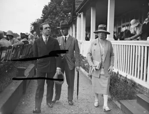 Umbrella Prints: Ranelagh polo pony gymkhana. Lady Glanusk. 1927