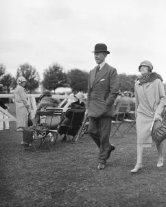 Bowler Hat Prints: Ranelagh polo pony show. Captain Marshall Roberts and Mrs Robert Grimston. 9