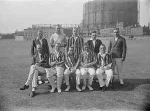 Team Prints: RAOC ( Royal Army Ordnance Corps ) cricket group at the oval. June 1928