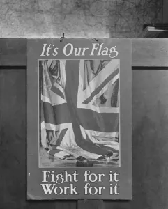 Nineteen Tens Prints: Recruiting poster Its our flag fight for it work for it