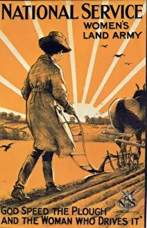 Farming Collection: Recruiting Poster for the Womens Land Army