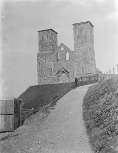 Reculvers Towers. 1937