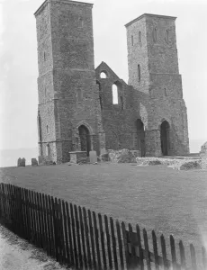 Framed Print : Reculvers Towers. 1937