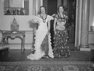 Dresses Prints: At rehearsals for the Spanish Night Ball, which is to be held at Grosvenor House
