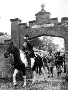 Rehearsing Medieval Jousting for the 1066 Pageant. A member of the Bexhill Round