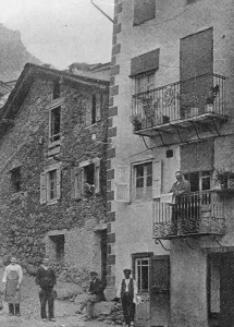 Republic of Andorra. Encamps, the house of the Syndic, or President of the miniature State