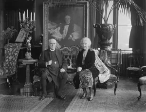 The resignation of the Archbishop of Canterbury. Dr and Mrs Randall Davidson photographed