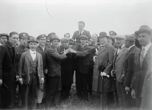 Result of the great air race round Britain Captain F L Barnard who was the first