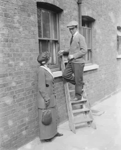 Revue girls recruiting for the army at Tottenham