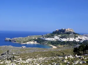 Esoterica Prints: Rhodes - Lindos Lindos is a town and an archaeological site on the east coast of