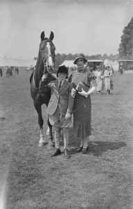 Riding Habit Prints: Richmond Horse Show Lady Digby - Constance Pamela Alice Digby - and Pamela Digby