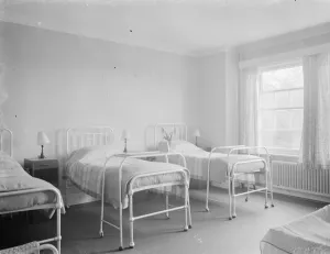 Riseley maternity home in Horton Kirby. The interior of the wards