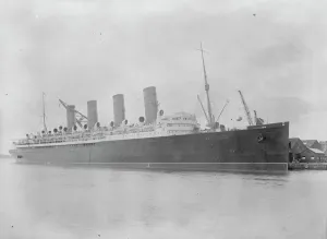 RMS Mauretania an ocean liner designed by Leonard Peskett and built by Swan, Hunter