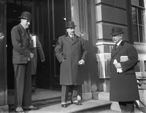 The road fund. Notable motor deputation to Mr Churchill at the treasury. Left
