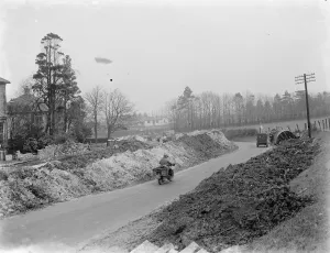 Road widening in Wrotham, Kent. 1937