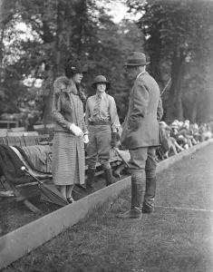 Roehampton Club Pony Gymkhana Lady Ramsden and her daughter, Miss Ramsden with