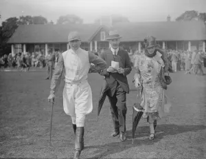 Event Prints: At the Roehampton Polo Pony Gymkhana - Captain BA Peto( left ) with Sir Basil