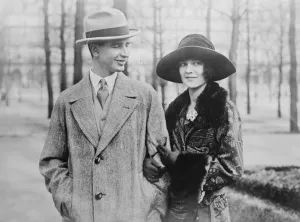 Engagement Prints: Romance of a Millionaires son Miss Mary Norton the American society beauty, with
